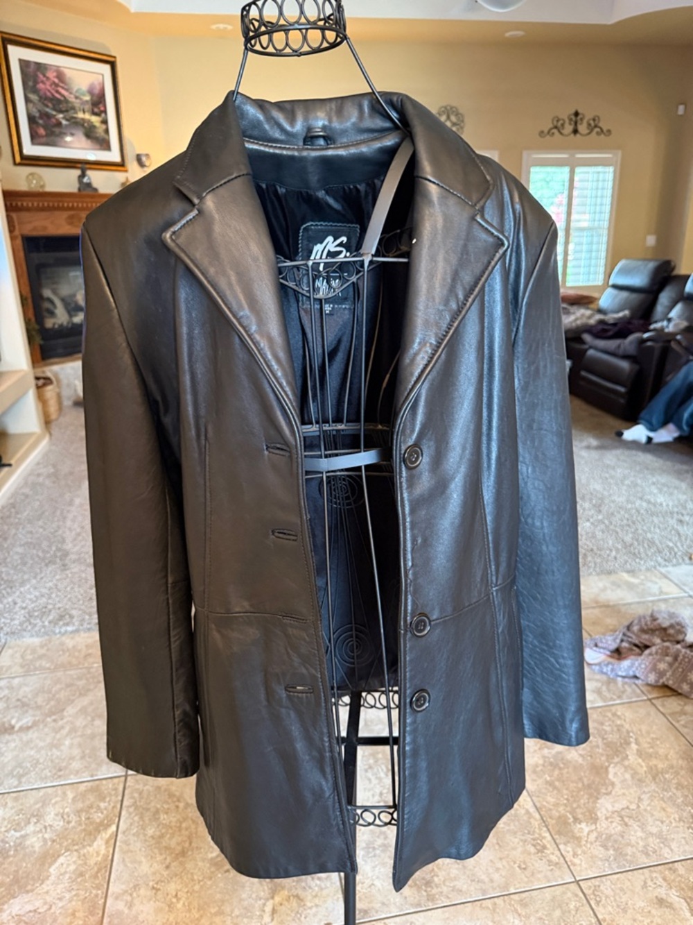 Women’s Blazer Black Leather Jacket -